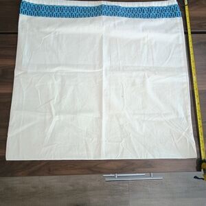 NWOT Tory Burch Cream Bag with Blue Trim